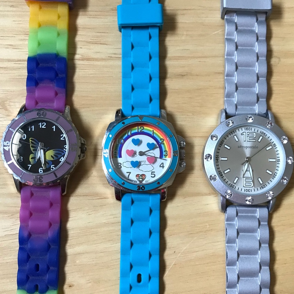 Lot of 3 gel band watches!!